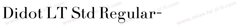 Didot LT Std Regular字体转换